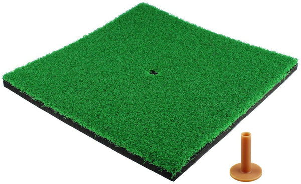 CRESTGOLF Golf Hitting Mats Indoor/Outdoor SBR Golf Mats for Driving Range Practice, Backyard Use - Green, 12 x 12 Inch…