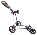 Cruiser Golf CR-4 Deluxe 3-Wheel Push Trolley – Black