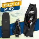 DAREKUKU Foldable Golf Travel Bag with Wheels – Black