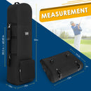 DAREKUKU Foldable Golf Travel Bag with Wheels – Black