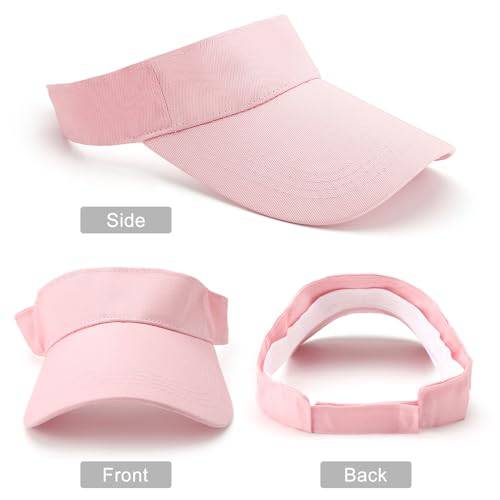 DAWRIS Sun Visors for Women, Pub Golf Visor Golf Cap Women's Visors, Pink Sun Visor Hat Running Visor Women's Hats & Caps, Sun Hat Golf Hats Caps for Women, Golf Caps for Men (Pink)