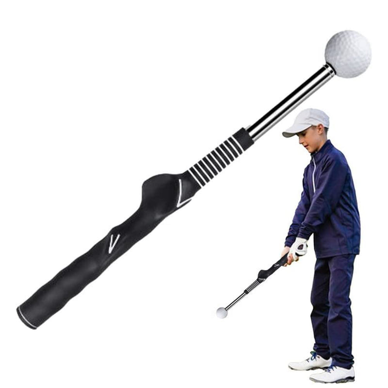 DcnrInsr Golf Swing Practice Stick Telescopic Golf Swing Trainer Golf Swing Master Training Aid Golf Practice Posture Corrector