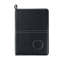 Dszemie Golf Scorecard Holder UK, Leather Score Card Holder for Golf Yardage Book Funny Waterproof Golf Scorecard Gifts Lychee Texture Scorecard Cover with 4 PCS Score Card for Men Women (Black)