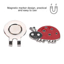 Dwawoo Golf Hat Clip, Animals & Insects Pattern Golf Ball Marker Stainless Steel Golf Cap Clamp(Ladybug)