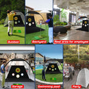 EagleGlo Golf Practice Net Set – 10x7ft Backyard Training Kit