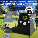 EagleGlo Golf Practice Net Set – 10x7ft Backyard Training Kit