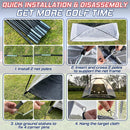 EagleGlo Golf Practice Net Set – 10x7ft Backyard Training Kit