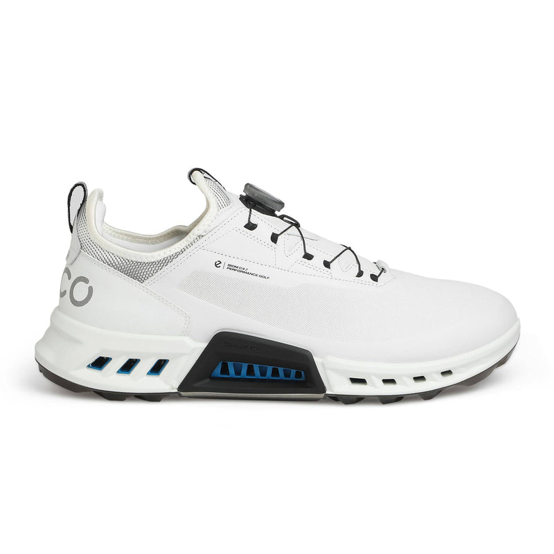 ECCO Men's Biom C4 Boa Gore-tex Waterproof Golf Shoe, White/Black