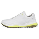 ECCO Men's Lt1 Hybrid Waterproof Golf Shoe, White/Yellow