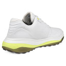 ECCO Men's Lt1 Hybrid Waterproof Golf Shoe, White/Yellow