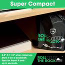 EyeLine Golf Roll The Rock Putting Mat - Have Fun Perfecting Stroke, Alignment, Speed Control, Visualization, Consistency - Outdoor-Indoor-Compact - Rolls Out Flat and Smooth - Built in Training Lines