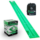 EyeLine Golf Roll The Rock Putting Mat - Have Fun Perfecting Stroke, Alignment, Speed Control, Visualization, Consistency - Outdoor-Indoor-Compact - Rolls Out Flat and Smooth - Built in Training Lines