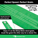 EyeLine Golf Roll The Rock Putting Mat - Have Fun Perfecting Stroke, Alignment, Speed Control, Visualization, Consistency - Outdoor-Indoor-Compact - Rolls Out Flat and Smooth - Built in Training Lines