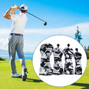 F Fityle Waterproof Golf Club Head Cover Wood Driver Headcover Black Pattern with Number Tag, 4PCS No 1 3 5 UT
