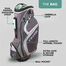 Fazer CTR22 Ladies Complete Golf Club Set with Cart Bag