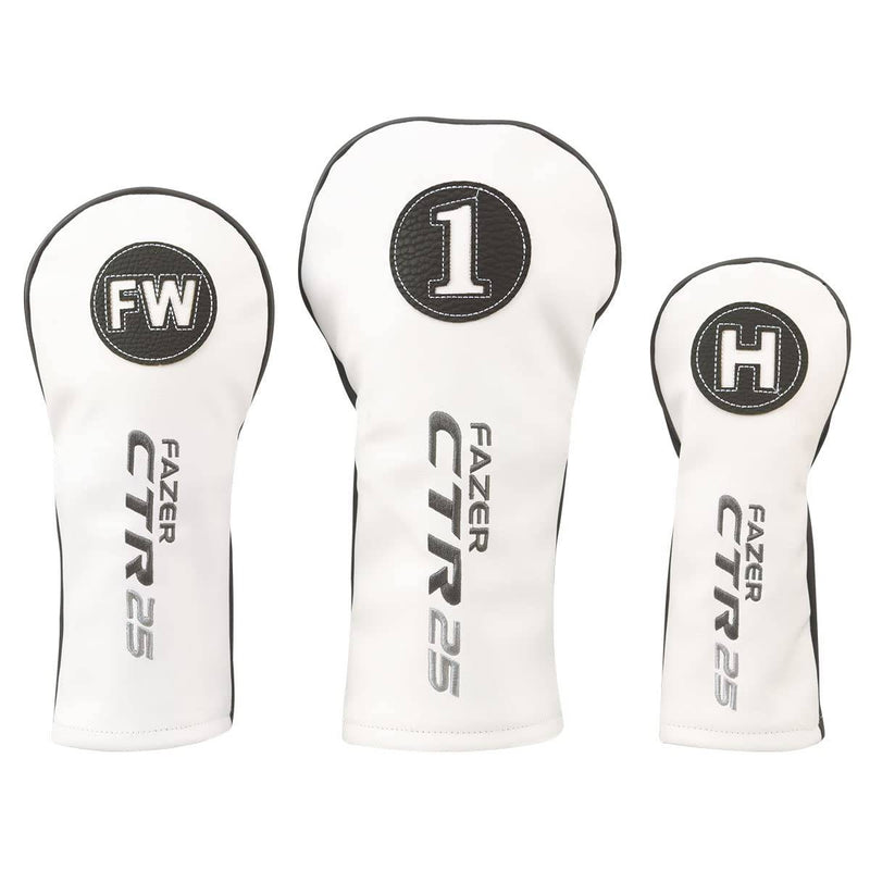 FAZER - CTR25 - Ladies Oversized Stainless Steel Soft Grip Half Package Golf Club Set - 3 Irons, 1 Putter, 1 Hybrid Club, 1 Fairway Wood - Waterproof Golf Set - Grey - Right Handed