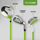 Fazer Junior Tek 7.0 Golf Set – Ages 3–5 (Right Hand, Green)