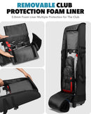 Findway Golf Travel Bag with Removable Pad & Wheels