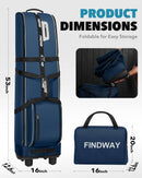 Findway Waterproof Golf Travel Bag with Wheels – Blue