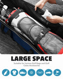 Findway Waterproof Golf Travel Bag with Wheels – Blue