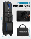 Findway Golf Travel Bag with Removable Pad & Wheels