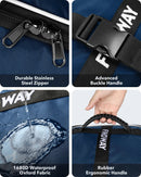 Findway Waterproof Golf Travel Bag with Wheels – Blue