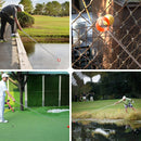 FINGER TEN Golf Ball Retriever Telescopic Pick up Scoop Ball Retriever，Golf Ball Retriever Picker Stainless Steel Shaft Retracted Length with Locking Scoop (Silver-12ft)