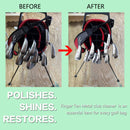 FINGER TEN Golf Club Cleaner Scratch Remover with Golf Brush Cleaning Tools for Golf Clubs and Golf Shoes Value Set, Golf Club Bag Accessories Grip Cleaner Keeps (Golf Club Cleaner with Brush)
