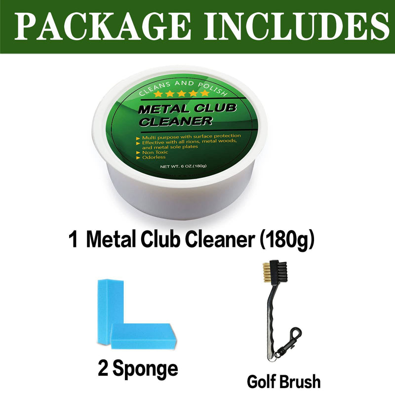 FINGER TEN Golf Club Cleaner Scratch Remover with Golf Brush Cleaning Tools for Golf Clubs and Golf Shoes Value Set, Golf Club Bag Accessories Grip Cleaner Keeps (Golf Club Cleaner with Brush)