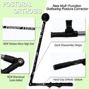 FINGER TEN Golf Swing Trainer Aid Adjustable Portable for Golf Training Aid, Golf Swing Master with Ergonomic Grip Shoulder Turn,Beginners Improve Golf Swing Exerciser Training Aid for Office (Black)