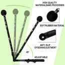 FINGER TEN Golf Swing Trainer Aid Adjustable Portable for Golf Training Aid, Golf Swing Master with Ergonomic Grip Shoulder Turn,Beginners Improve Golf Swing Exerciser Training Aid for Office (Black)