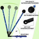 FINGER TEN Golf Swing Trainer Aid Adjustable Portable for Golf Training Aid, Golf Swing Master with Ergonomic Grip Shoulder Turn,Beginners Improve Golf Swing Exerciser Training Aid for Office (Black)