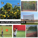 Golf Practice Barrier Net 10x15ft, Golf High Impact Ball Hitting Net Containment with Mat and Tees Heavy Duty for Training Hockey Baseball Soccer Volleyball (10x15 ft)