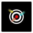 Golf Target Cloth 58" x 59" Hitting Net Targets with 3 Golf Practice Ball for Golf Training Driving Range Backyard Practice Net Backyard Garden Outdoor Indoor (58" x 59" Cloth in Black)