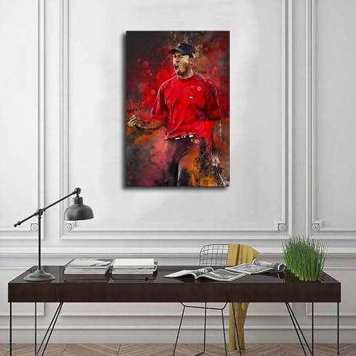 FISH DRAGATE Tiger Woods 5 Canvas Poster Wall Art Decor Print Picture Paintings for Living Room Bedroom Decoration Unframe-style 12x18inch(30x45cm)