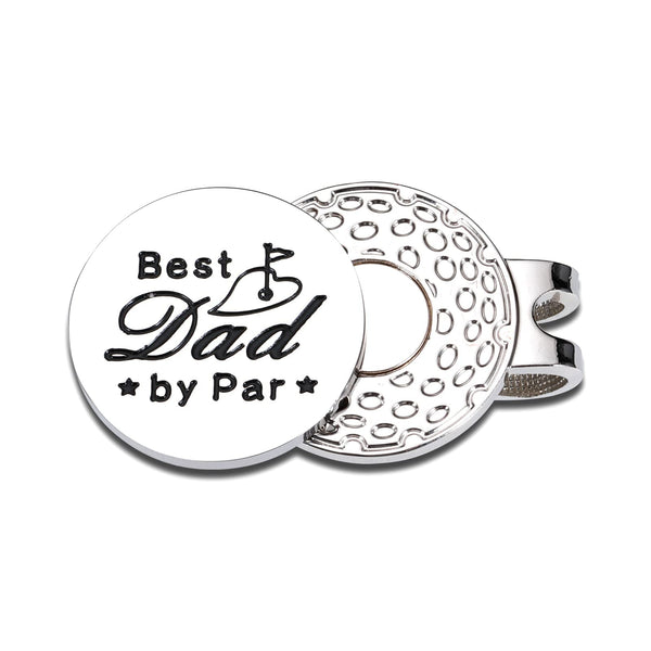 Golf Ball Marker Hat Clip Golf Daddy Magnetic Golf Ball Marker for Dad Fathers Day Birthday Gifts Idea Golf Lover Dad Gifts for Him Funny Golf Ball Marker for Daddy Papa Christmas Summer Gifts for Him