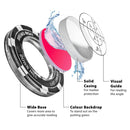 Premium Golf Green Reader Level Ball Marker with High Precision Putting Green Reading Aid | Level Head Golf Marker With Bubble Level | Giftable True Aim Ball Marker Golf Accessories for Men (Red)