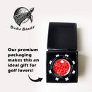 Premium Golf Green Reader Level Ball Marker with High Precision Putting Green Reading Aid | Level Head Golf Marker With Bubble Level | Giftable True Aim Ball Marker Golf Accessories for Men (Red)