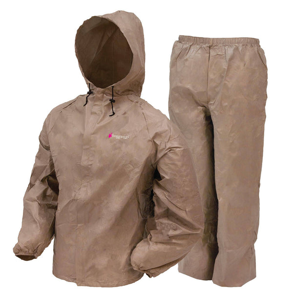 FROGG TOGGS Women's Ultra-Lite2 Waterproof Breathable Protective Rain Suit, Khaki