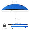 G4Free 54/62/68/72/80 Inch UV Protection Golf Umbrella Auto Open Vented Double Canopy Extra Large Windproof Umbrella Oversize Sun Umbrellas