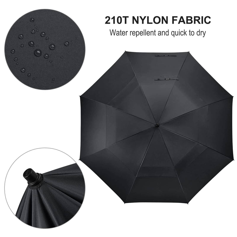 G4Free 55/63/69/72/80 Inch Golf Umbrella Windproof Double Canopy Extra Large Oversize Automatic Open Waterproof Umbrellas