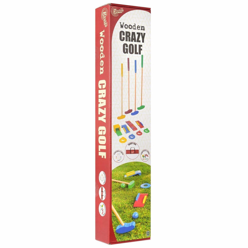 Garden Games | Wooden Crazy Golf Set for Kids, Children's Garden Mini Golf Course