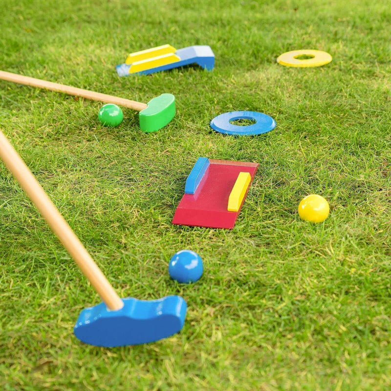 Garden Games | Wooden Crazy Golf Set for Kids, Children's Garden Mini Golf Course