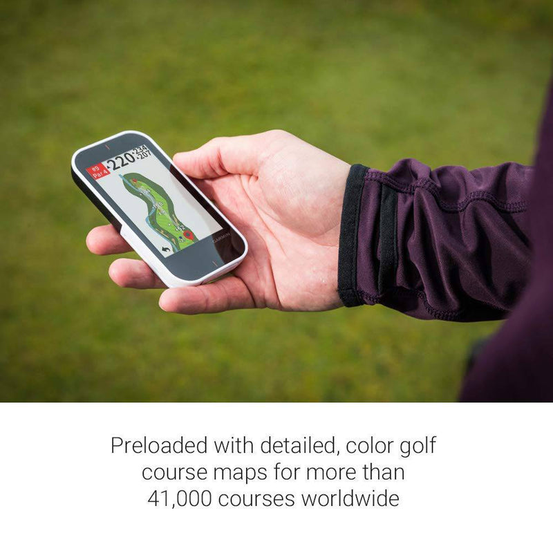 Garmin Approach G80, All-in-One Premium GPS Golf Handheld with Integrated Launch Monitor, 3.5" Touchscreen, Black/White