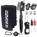 Geeorzo 7-Piece Golf Accessories Gift Set – Black Edition