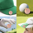 GEYGIE I Know I Play Like a Girl Try to Keep Up Pink Gold Golf Ball Marker with Magnetic Hat Clip, Golf Accessories for Women, Golf Gift for Women Golfer Sister Daughter, Birthday Gift for Golf Fan?C?