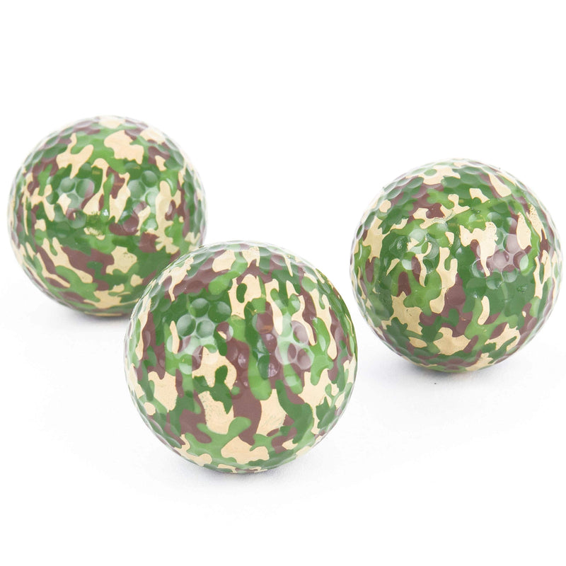 Gift Republic Camo Golf Balls 3-pack Novelty Gift for Golfers Camouflage Gofl Balls Funny Golfing Gift