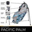 Glove It Golf Ladies Lightweight Stand Bag, 4.5lbs, 4-Way Divider, 6 Pockets - Pacific Palm