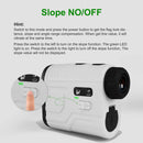 GLXY Golf Rangefinder with Rechargeable Battery & Slope Switch