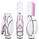 Golf Bag for Ladies, Lightweight Golf Standard Bag for Women, Portable Sunday Bag with 5-Way Divider 、Rain Cover & Shoulder Strap (Color : Pink)